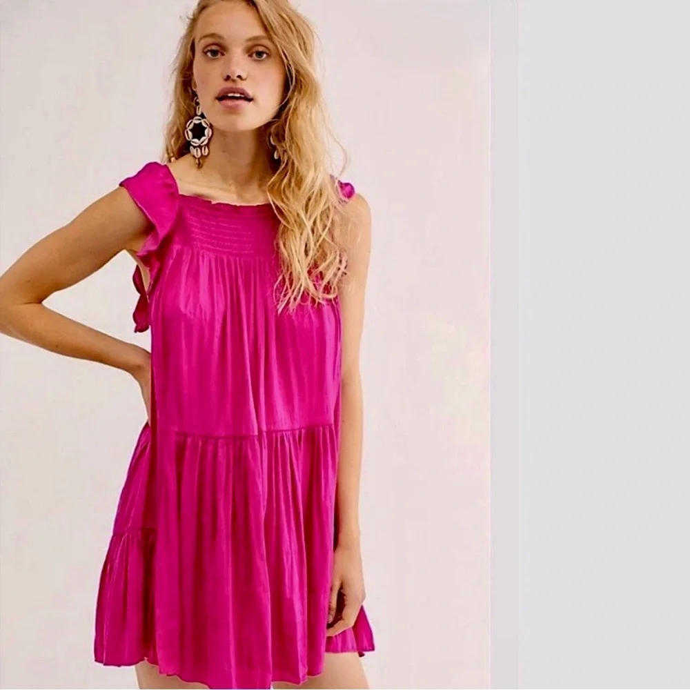 Free People Intimately Want Your Love Slip Dress in Deep Orchid